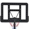 Tzou Portable Basketball Hoop Adjustable Height 4.76-10ft Outdoor Waterproof Basketball Hoop System with LED Lights for Kids Teen Gifts Black view 3