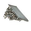 18PCS 10G Electric Bicycle Spoke with Nipples Silver Carbon Steel Spoke 74mm-176mm Durable Bicycle Replacement Repair Parts Accessories (Size : 153mm) view 1