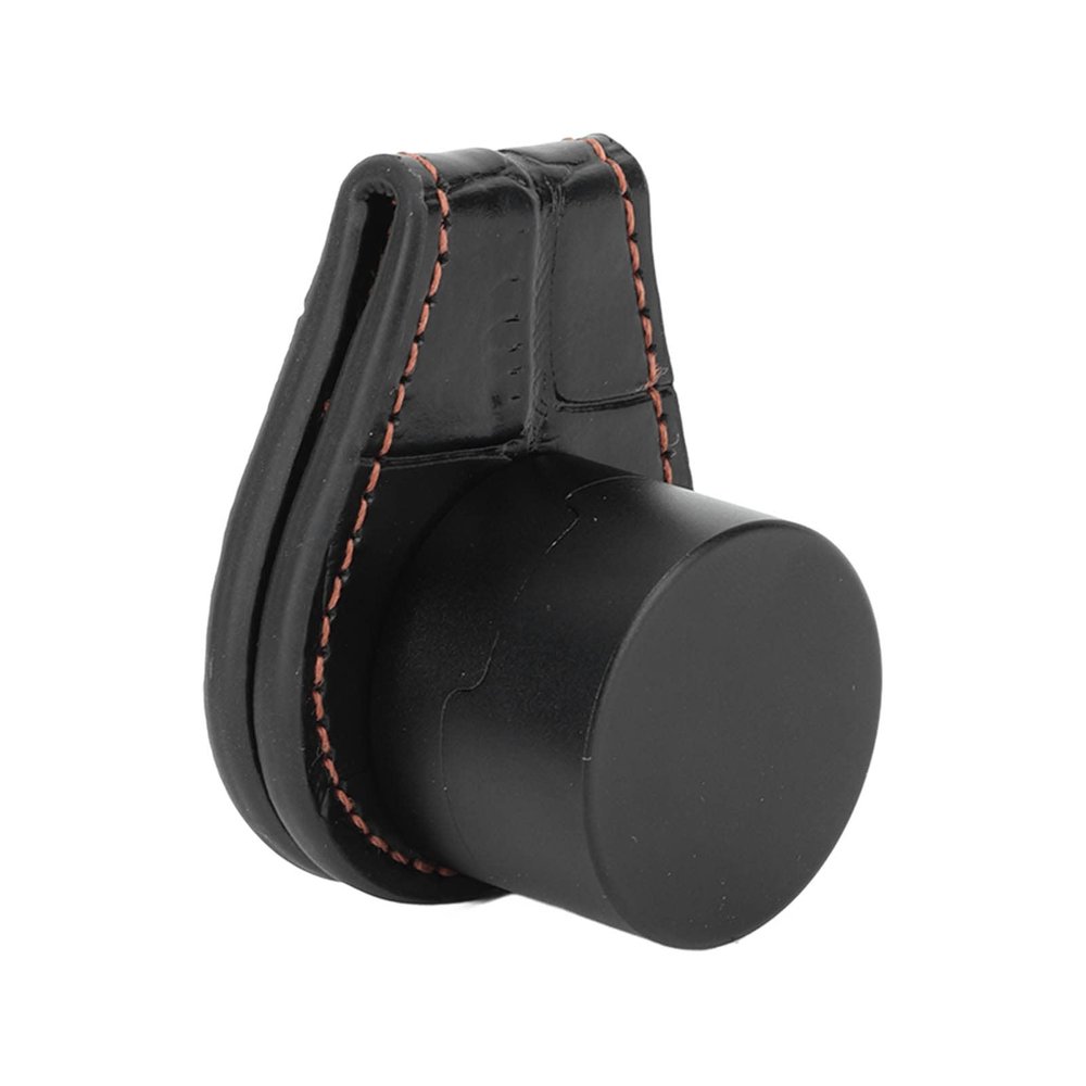 Health Gear Pocket Billiard Chalk Holder, Leather Chalk Holder Magnetic Chalk Clip Leather Pool Cue Snooker Silent Billiard Accessories