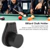 Health Gear Pocket Billiard Chalk Holder, Leather Chalk Holder Magnetic Chalk Clip Leather Pool Cue Snooker Silent Billiard Accessories view 4