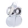 Ambassador Marine Aidack- Transom Shower (Hot/Cold Mixer), Chrome Cup & Lid, Hammer-Head Warm White Sprayer, 6' White Rubber Hose, Chrome Aidack Handle - 136-1712-CW-W