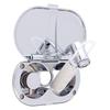 Ambassador Marine Aidack- Transom Shower (Hot/Cold Mixer), Chrome Cup & Lid, Hammer-Head Warm White Sprayer, 6' White Rubber Hose, Chrome Aidack Handle - 136-1712-CW-W view 2