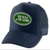 ALLNTRENDS Bend Er Over Hat Funny Embroidered Trucker Hat (Navy Blue) view 1