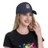 Mama is My Boo-Wave Baseball Caps for Men Women Hat Adjustable Cap Trucker Hats Dad Cap Navy Blue view 4