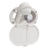Ambassador Marine Aidack- Transom Shower (Hot/Cold Mixer), Warm White Cup & Lid, Small Warm White Sprayer, 6' Stainless Steel Hose, Chrome Aidack Handle - 136-1708-WH-W view 1