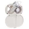 Ambassador Marine Aidack- Transom Shower (Hot/Cold Mixer), Warm White Cup & Lid, Hammer-Head Warm White Sprayer, 6' Stainless Steel Hose, Chrome Aidack Handle - 136-1716-WH-W view 1
