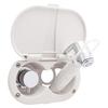Ambassador Marine Aidack- Transom Shower (Hot/Cold Mixer), Warm White Cup & Lid, Hammer-Head Warm White Sprayer, 6' Stainless Steel Hose, Chrome Aidack Handle - 136-1716-WH-W view 2
