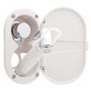 Ambassador Marine Aidack- Transom Shower (Hot/Cold Mixer), Warm White Cup & Lid, Hammer-Head Warm White Sprayer, 6' Stainless Steel Hose, Chrome Aidack Handle - 136-1716-WH-W view 3