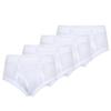 Buyless Fashion Boys White Briefs Soft Cotton Underwear 4 Pack - BW24-BW-4-5