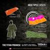 TITAN Survival XL Mylar Survival Blankets 5 Pack 70 x 90 - 90% Heat Retention & Waterproof Design - Emergency Blanket Cold Weather Protection & Survival Kits - Durable Space Blanket for Outdoor Use view 4