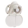 Ambassador Marine Aidack- Transom Shower (Hot/Cold Mixer), Warm White Cup & Lid, Small Warm White Sprayer, 6' White Rubber Hose, Chrome Aidack Handle - 136-1700-WH-W view 1