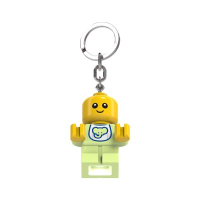 LEGO Minifigures Large 2.25 Inch Tall Figure Keychain Light - Baby (KE209H), Bag charm with LED light