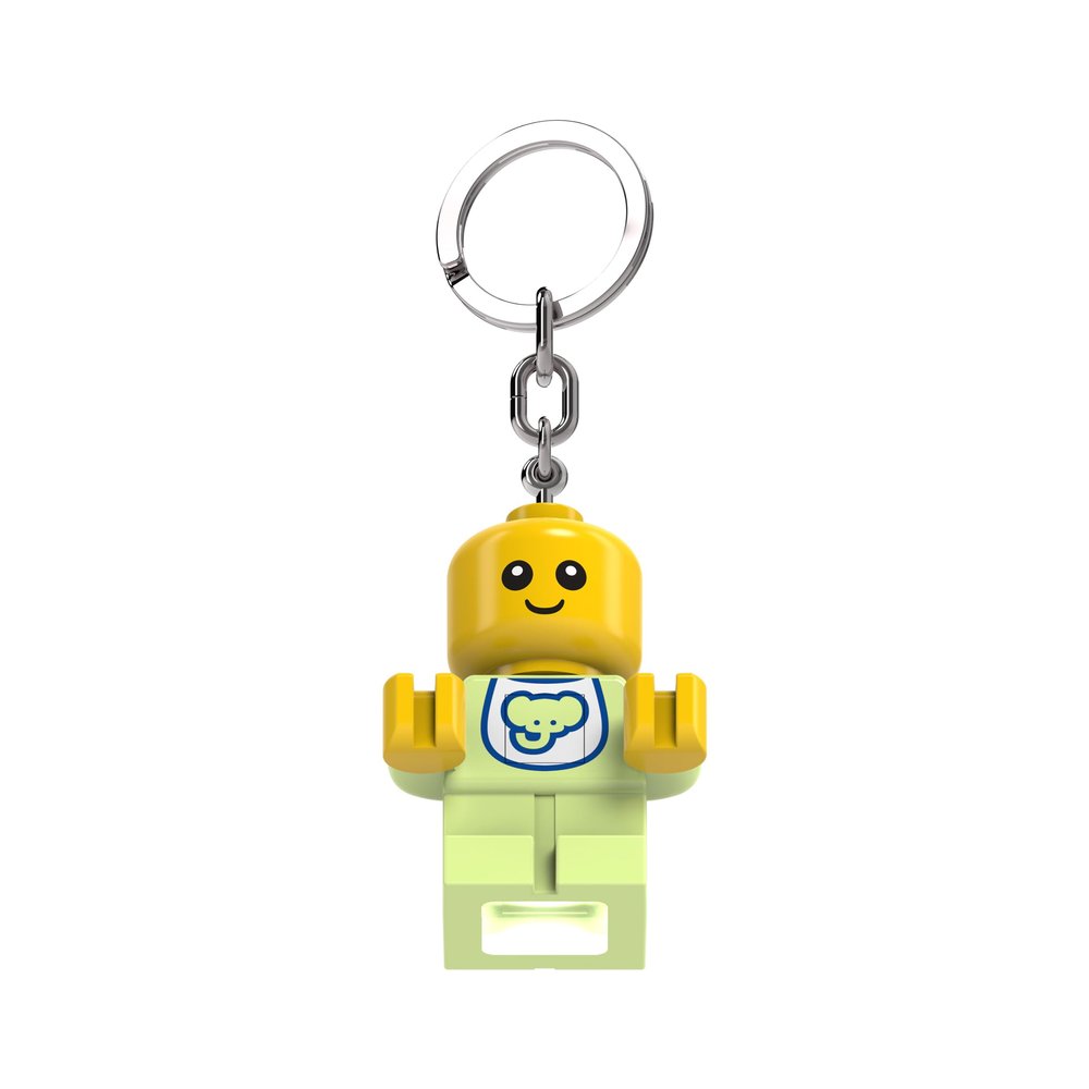LEGO Minifigures Large 2.25 Inch Tall Figure Keychain Light - Baby (KE209H), Bag charm with LED light