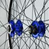 Bicycle Wheelset 26 Inch Disc/V-Brake Double Wall Alloy Rim Disc V-Brake Front 2 Rear 4 Perrin Bearing (Color : Blue, Size : 26'') view 4