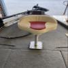19" Boat Pedestal Off White/Red Casting seat Combo For Bass N Fishing Boat view 3