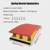 6 Springs Gymnastics Vault Springboard, Heavy Duty Curved Spring Board for Home Room Athletics Vaulting Training Fitnes Playing, Hard Wood Elastic Practice Equipment ( Color : Red , Size : 120x60cm - view 3