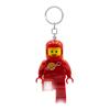 LEGO Minifigures - Large 3 Inch Tall Figure Keychain Light - Spaceman Red (KE10HR), Bag charm with LED light view 1
