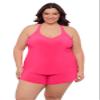 Aqua Green Women's Full Coverage Supportive Y-Back Swim Tankini Top, Rose Quartz, X-Large view 1