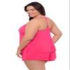 Aqua Green Women's Full Coverage Supportive Y-Back Swim Tankini Top, Rose Quartz, X-Large view 2