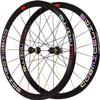 Road Bike Wheelset 700c 40mm Rim C/V Brake Wheelset Quick Release Hub for 7/18/9/10/10/11 Speed view 1