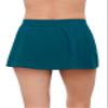 Aqua Green Women's Full Coverage Skirted Swim Bottom with Side Slit, Lagoon, Medium view 3