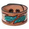 American Darling Bracelet Hand Tooled Carved Genuine Leather Women | Handmade Western Rustic view 1