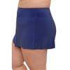 Aqua Green Women's High Waist Beach Swim Short Bottom, Cerulean, Large view 2