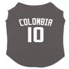 Colombia Jersey - Soccer Sporty Dog Shirt (Dark Gray, Medium) view 1
