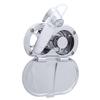 Ambassador Marine Aidack- Transom Shower (Hot/Cold Mixer), Chrome Cup & Lid, Hammer-Head Arctic White Sprayer, 6' White Rubber Hose, Chrome Aidack Handle - 136-1712-CA-W