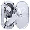 Ambassador Marine Aidack- Transom Shower (Hot/Cold Mixer), Chrome Cup & Lid, Hammer-Head Arctic White Sprayer, 6' White Rubber Hose, Chrome Aidack Handle - 136-1712-CA-W view 3