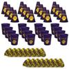 Anderson's Exclusive Purple and Gold Paw Pride Shaker Pom Poms Megaphone Noisemaker Stadium Cup Set School Spirit Cheerleader Sports Fan Football Homecoming Squad Team Party Dance Club Pack of 48 view 2