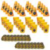 Anderson's Exclusive Gold and Blue Paw Pride Shaker Pom Poms Megaphone Noisemaker Stadium Cup Set School Spirit Cheerleader Sports Fan Football Homecoming Squad Team Party Dance Club Pack of 48 view 2