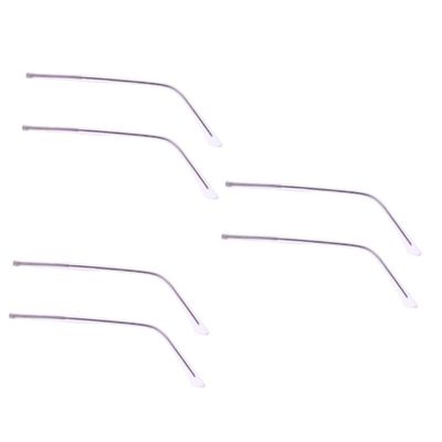 PartyKindom 3pairs Lightweight Metal Eyeglass Replacement Arms Comfortable Non-slip Temples for Sunglasses and Reading Glasses Fit Stylish Purple Crystal Design