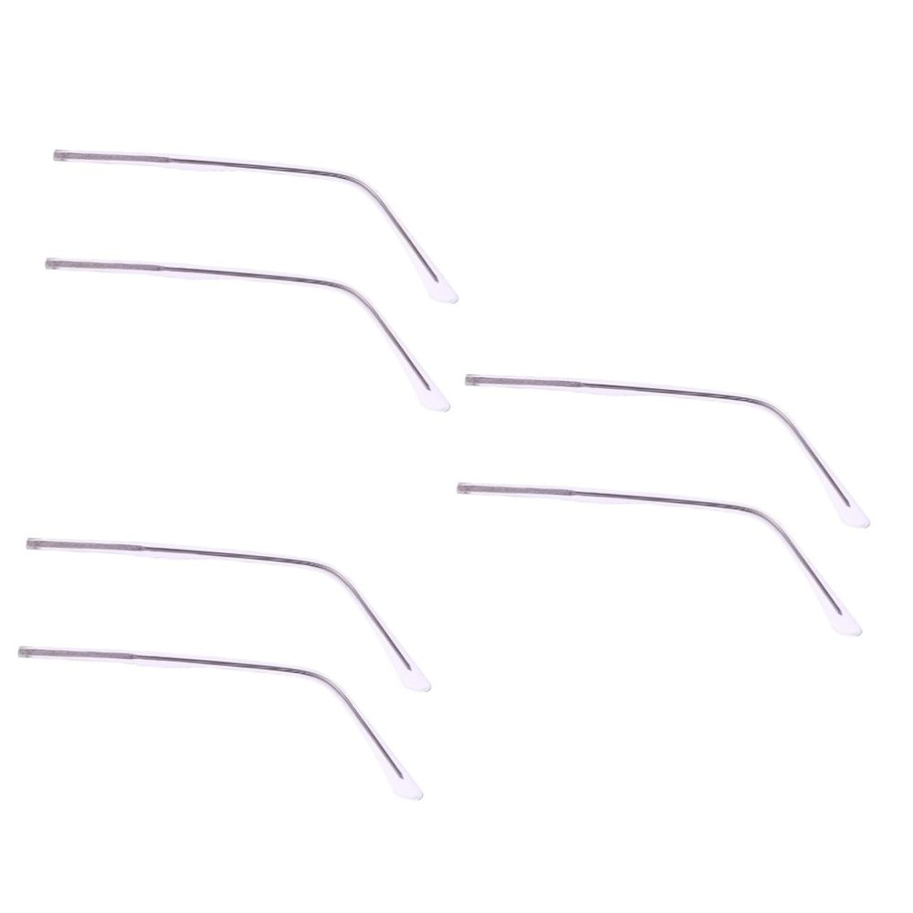 PartyKindom 3pairs Lightweight Metal Eyeglass Replacement Arms Comfortable Non-slip Temples for Sunglasses and Reading Glasses Fit Stylish Purple Crystal Design