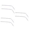 PartyKindom 3pairs Lightweight Metal Eyeglass Replacement Arms Comfortable Non-slip Temples for Sunglasses and Reading Glasses Fit Stylish Purple Crystal Design view 1