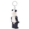 LEGO Minifigures Keychain Light - Panda Guy (KE195H), Extra-Large 3 Inch Tall Figure, Bag charm with LED light view 2