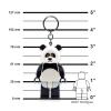 LEGO Minifigures Keychain Light - Panda Guy (KE195H), Extra-Large 3 Inch Tall Figure, Bag charm with LED light view 3
