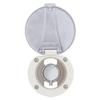 Ambassador Marine Aidack- Recessed Control Valve (Hot/Cold Mixer), Warm White Cup with Stainless Steel Lid, Chrome Aidack Handle - 136-1741-CW-W view 2
