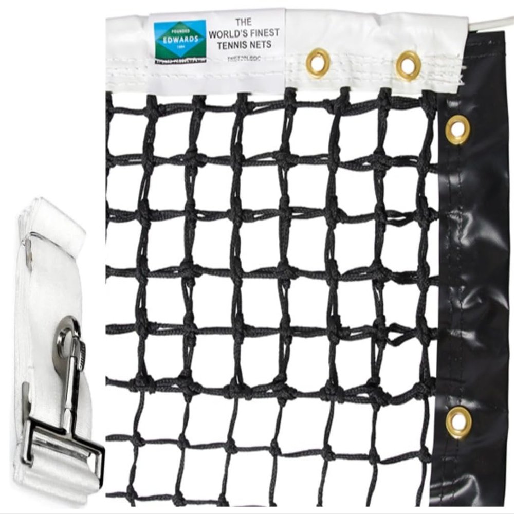 Edwards Outback Tennis Net w Center Strap Included, Black