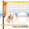 PLYOGO Volleyball Net for Backyard, Professional Portable Outdoor Heavy Duty Volleyball Net Set with Adjustable Aluminum Poles, Anti-Sag Design, Double Tension Adjuster for Beach, Grass |1680D Bag view 2