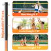 PLYOGO Volleyball Net for Backyard, Professional Portable Outdoor Heavy Duty Volleyball Net Set with Adjustable Aluminum Poles, Anti-Sag Design, Double Tension Adjuster for Beach, Grass |1680D Bag view 3