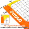 PLYOGO Volleyball Net for Backyard, Professional Portable Outdoor Heavy Duty Volleyball Net Set with Adjustable Aluminum Poles, Anti-Sag Design, Double Tension Adjuster for Beach, Grass |1680D Bag view 4