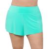 Aqua Green Women's High Waist Beach Swim Short Bottom, Midori, X-Large view 1