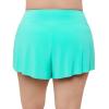 Aqua Green Women's High Waist Beach Swim Short Bottom, Midori, X-Large view 3