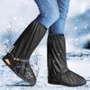 Desoto Premium Waterproof Rain Snow Boot Shoe Cover with Zipper & Reflector, for Women & Men, Heavy Duty & Reusable (Black, Large) view 1