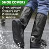 Desoto Premium Waterproof Rain Snow Boot Shoe Cover with Zipper & Reflector, for Women & Men, Heavy Duty & Reusable (Black, Large) view 4