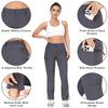 Women's Cargo Capris Hiking Pants Lightweight Waterproof Travel Outfits Camping Clothes Casual Summer Pockets Grey XL view 4