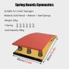 ZJKXJH Junior Gymnastics Springboard, Red Gymnastics Vault Trampoline for School Home Gym Track Field, Load 90kg Elastic Takeoff Board Daughter/Son Gifts view 2