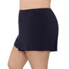 Aqua Green Women's High Waist Beach Swim Short Bottom, True Navy, X-Large view 2
