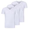 Buyless Fashion Big Boys Tagless V-Neck Soft Cotton Undershirts Short Sleeves T-Shirt (3 Pack) - TW24-BT-17-18 White view 1